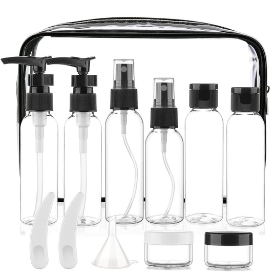 Cosywell 13-Piece 2 oz TSA Approved Travel Bottles for Toiletries Kit