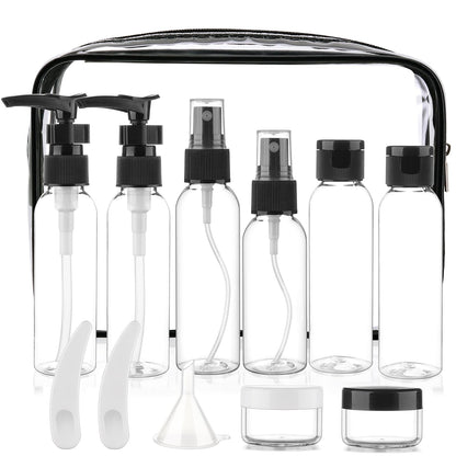 Cosywell 13-Piece 2 oz TSA Approved Travel Bottles for Toiletries Kit