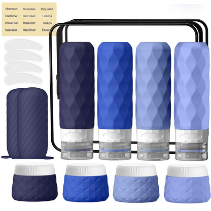 Silevoler 16Pack Travel Bottles for Toiletries, Bottles, Jars, and Covers