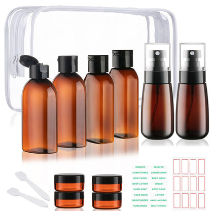 Travel Kit 10 PCS Travel Bottles for Toiletries TSA Approved Bottle