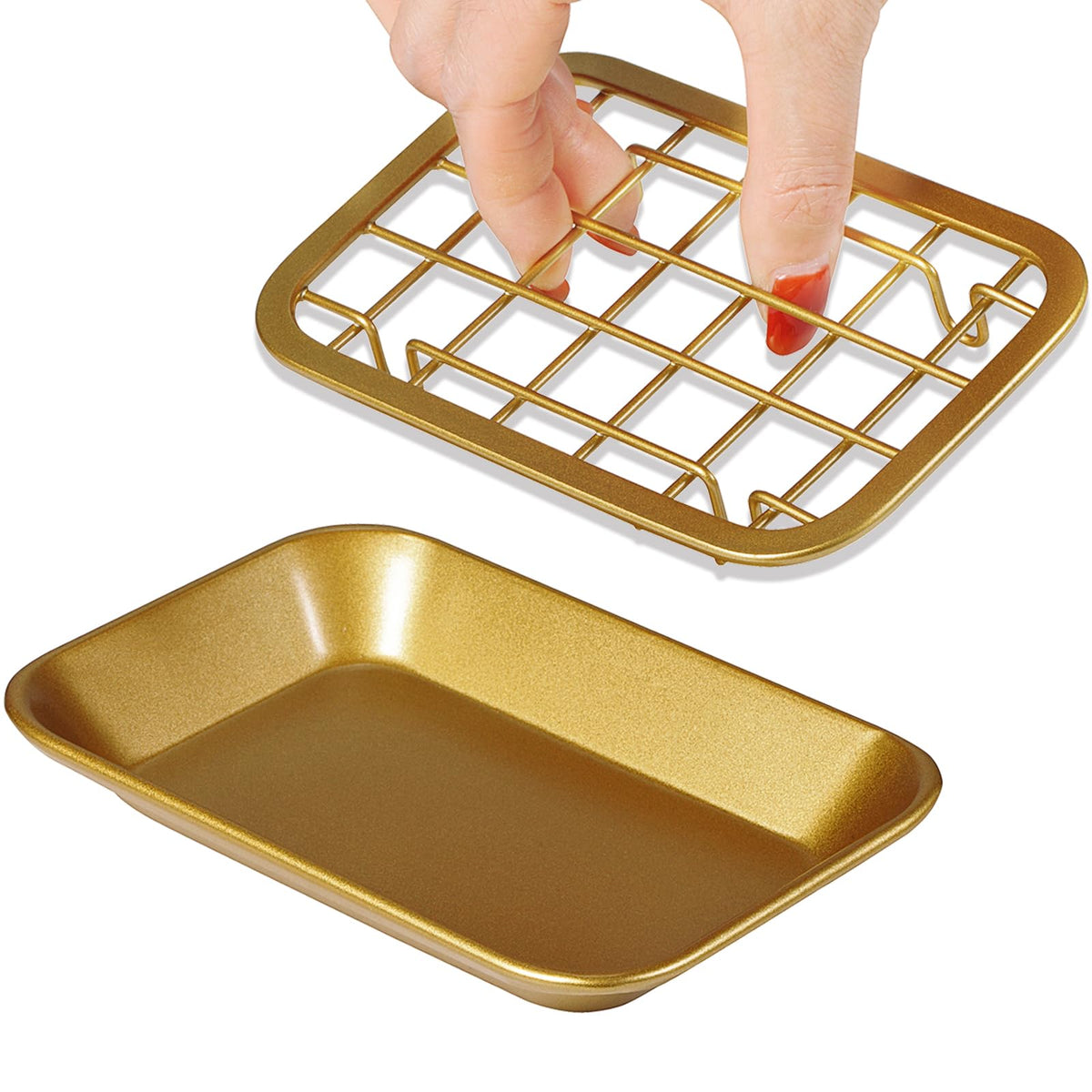 SheeChung Soap Dish for Bathroom Kitchen, Stainless Steel Soap Holder Tray