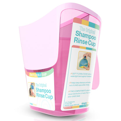 Tear-Free Bathing Experience with Rinse Cup - Soft Flexible Edge, Comfortable Handling & 40 Oz Capacity