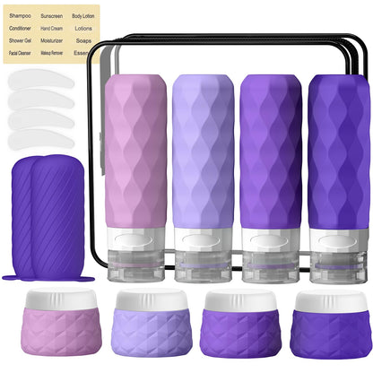 Silevoler 16Pack Travel Bottles for Toiletries, Bottles, Jars, and Covers