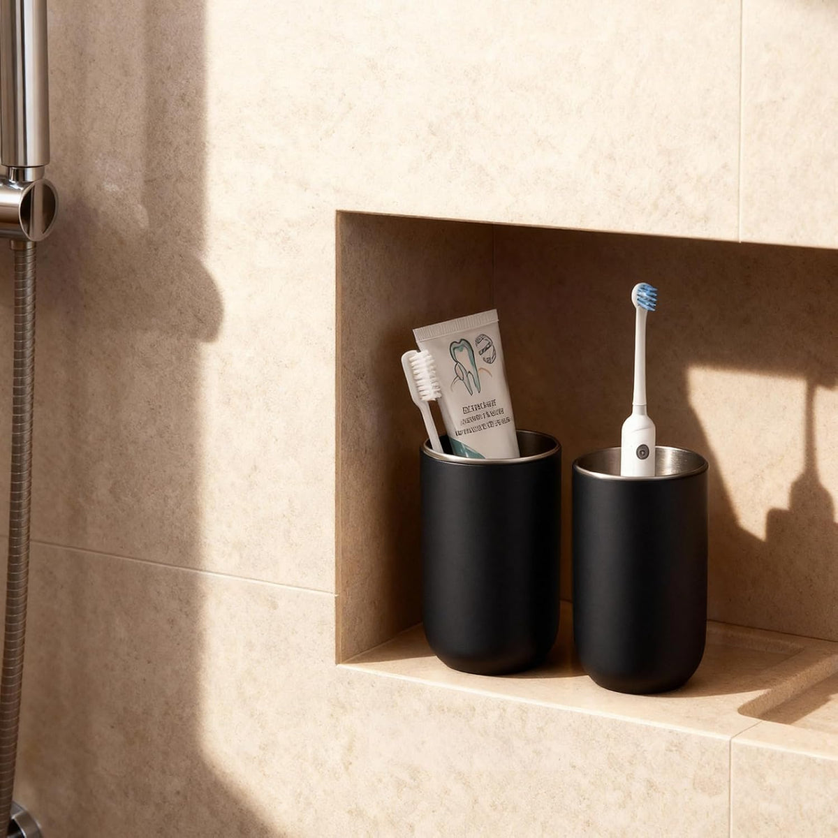 Unbreakable Stainless Steel Toothbrush Holder Tumbler Cup for Bathroom 13oz