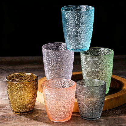 3/6pcs Anti-Drop And Unbreakable Drinking Cups, 7.1oz Acrylic Hard Plastic Cups, Reusable, Suitable for Juice, Beer, Home, Office, Restaurant And Bar, Random Color Acrylic Water Cup, Juice Cup, Beverage Cup