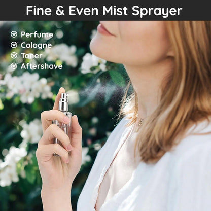2 Pcs 20ml Refillable Perfume Bottle Travel,Empty Glass Spray Bottles Atomizer,Mini Pocket Leakproof Fine Mist Sprayer for Perfume Cologne Dispenser Fragrance Container Set Travel Accessory,Home DIY tool,Hand tool,Tool kit set,Halloween Decor Gifts