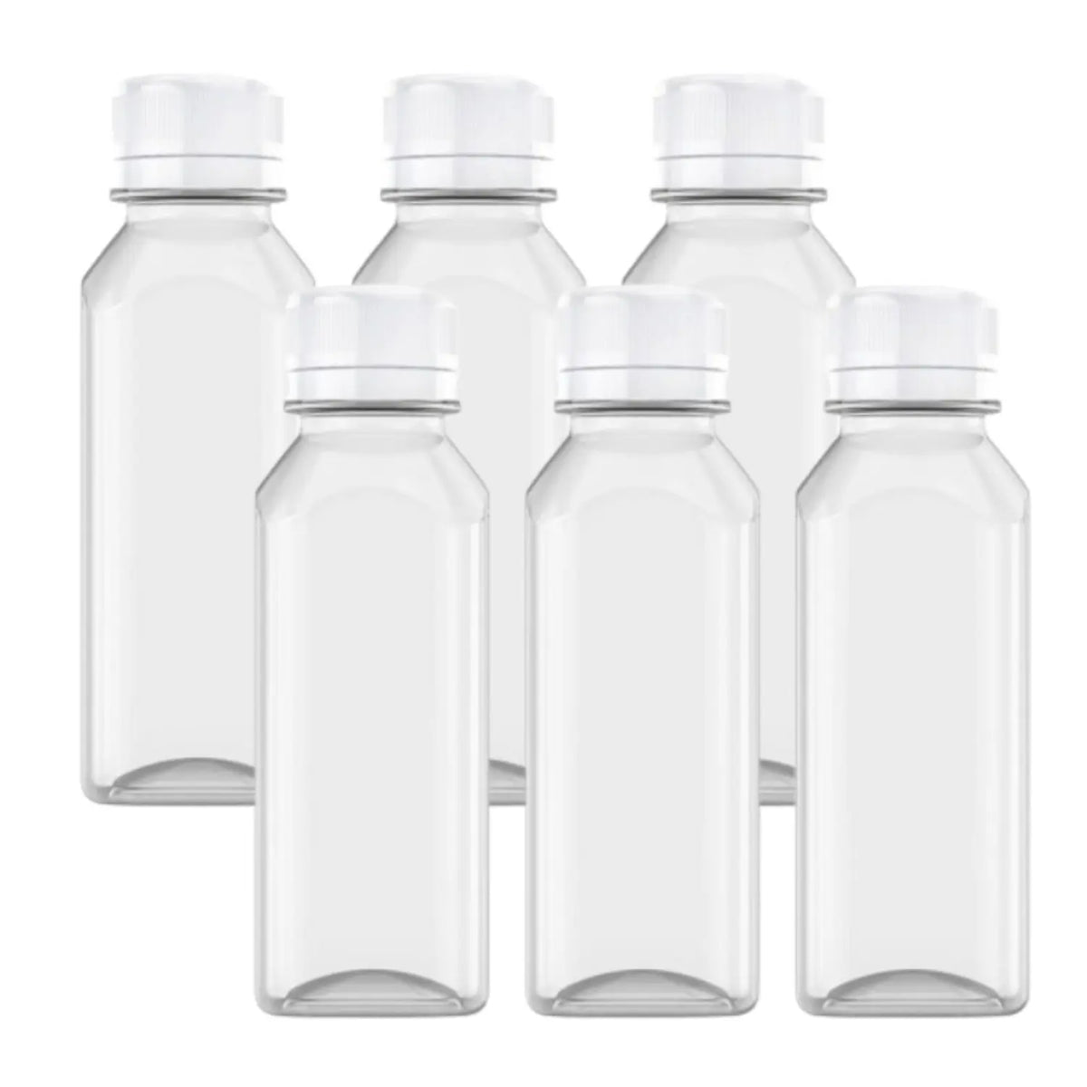 9/6/3PCS 12oz Lightweight Food Grade Reusable Safe Plastic Juice Bottles with Caps, Fridge-Use Drink Containers for Juicing & Smoothies - Home Improvement Building Supplies