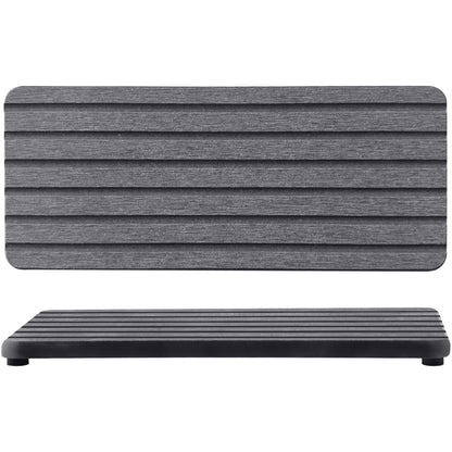 NiuYichee 2 PCS Water Absorbent diatomite Coasters, 8.3" x 4" Water Absorbing Stone Tray for Sink, Stone Drying mat for Kitchen Counter, Stone soap Tray Used for Hand Soaps & toiletries & Plants
