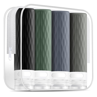 Travel Bottles for Toiletries, TSA Approved Silicone Travel Toiletry Bottle