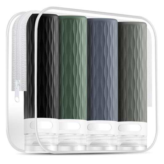 Travel Bottles for Toiletries, TSA Approved Silicone Travel Toiletry Bottle