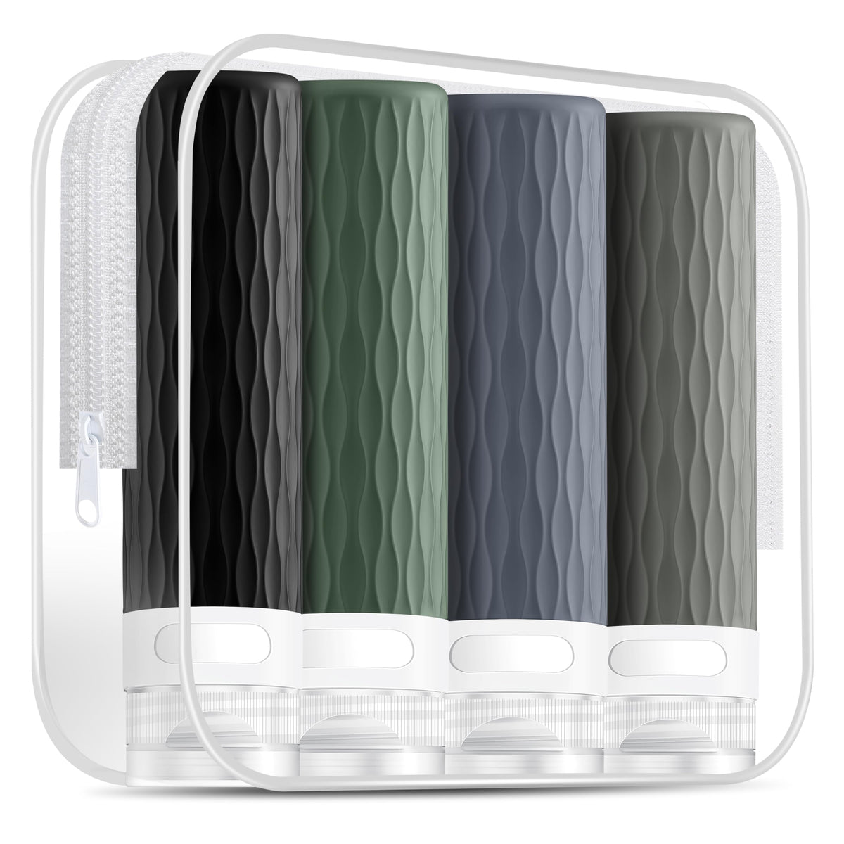 Travel Bottles for Toiletries, TSA Approved Silicone Travel Toiletry Bottle