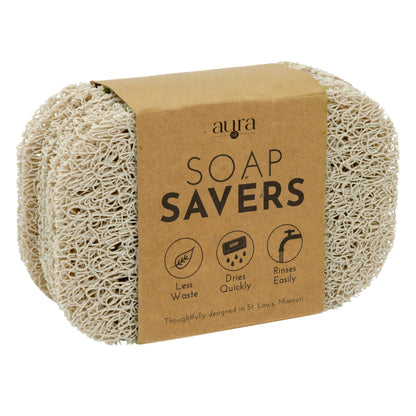S&T INC. Bar Soap Holder, 4 Pack, 2.9" x 4.4", White