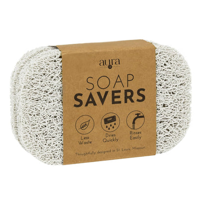S&T INC. Bar Soap Holder, 4 Pack, 2.9" x 4.4", White