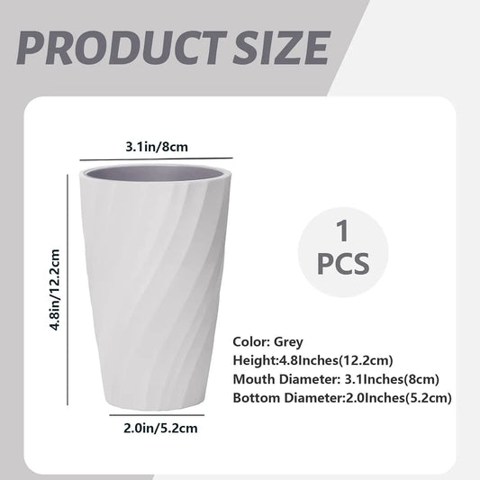 Unbreakable Bathroom Tumbler Cup,  ,  Holder Organizer, Portable Mouthwash,  Rinsing Cup, Multi-Functional Gargling Drinking or  Travel (White)
