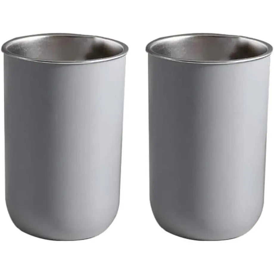 2 Pcs Stainless Steel Mouthwash Cups, Tumbler Cups,Brushing Cups