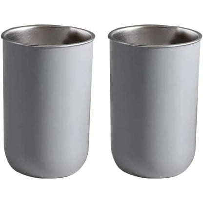 2 Pcs Stainless Steel Mouthwash Cups, Tumbler Cups,Brushing Cups