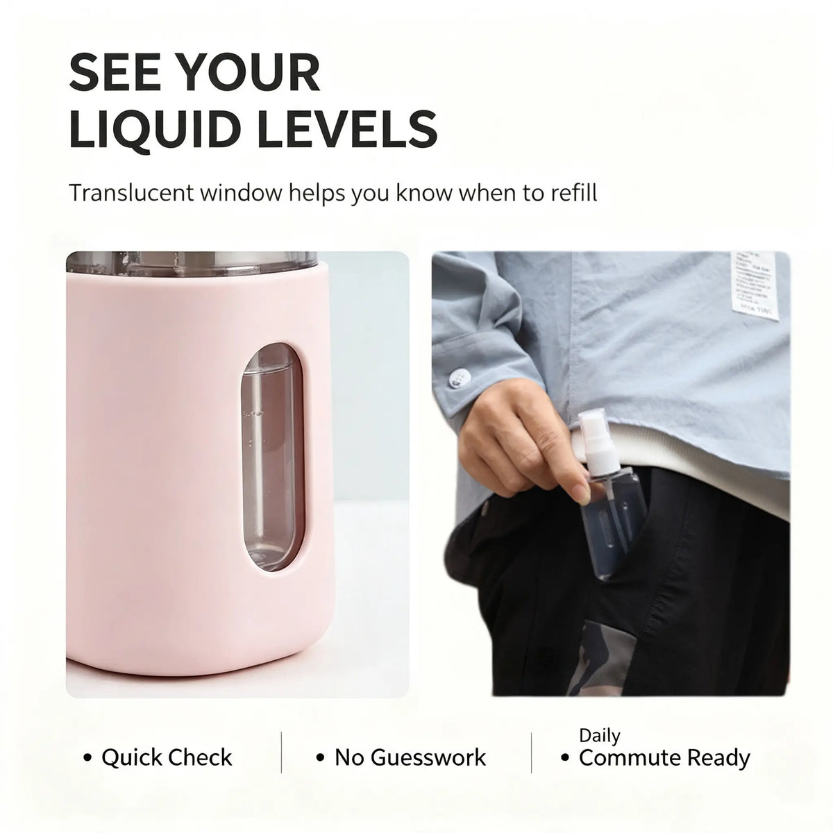 [Back to School]Compact and portable 1-set travel leak-proof toiletry cosmetics storage bottles with labels, TSA compliant airplane liquid accessory kits that serve as travel, luggage and home organizers for makeup and cosmetics storage boxes-MM1