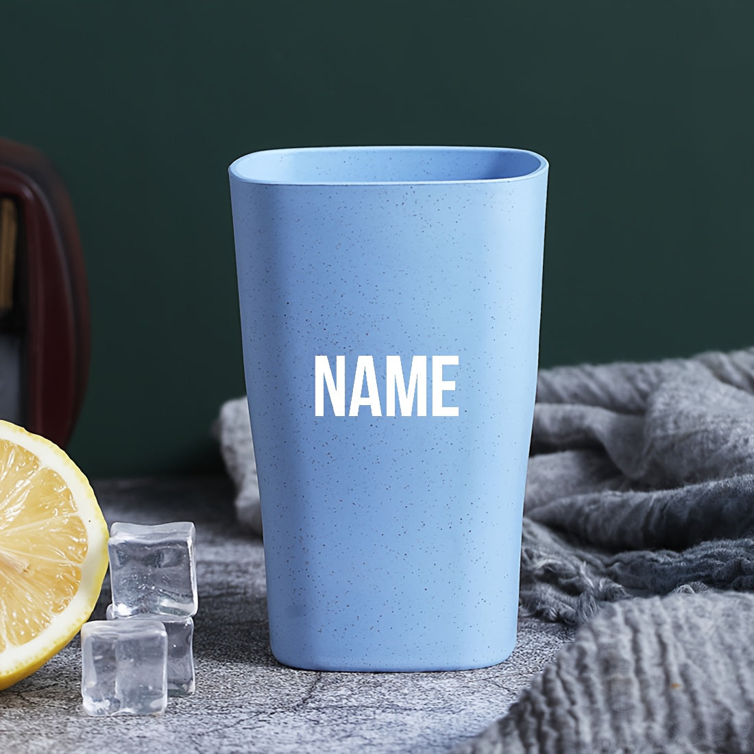 Custom Wheat Straw Thickened Plastic Mouthwash Cups, Creatively Customized and Available in Multiple Colors. Simple Home and Hotel Toothbrush Cups, Creative Custom Wash Cups. Bathroom Toiletries.
