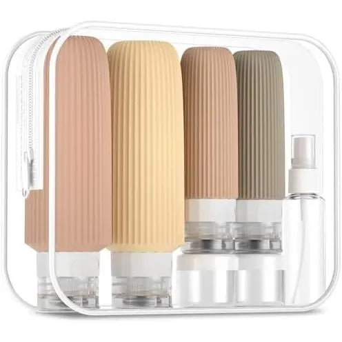 16 Pack Travel Bottles Set, TSA Approved Leak Proof  Squeezable Containers for Toiletries, Refillable Travel Accessories for Conditioner, Shampoo, Lotion &  Wash Accessories