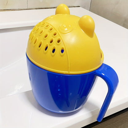 1pc Shower Cup, Cartoon Bear Shower Cup, Shampoo Cup Bathing Shampoo Ladle, Shower Spoon