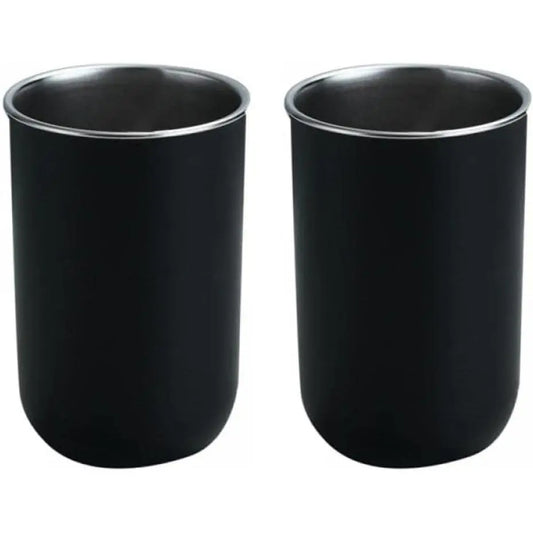 2 Pcs Stainless Steel Mouthwash Cups, Tumbler Cups,Brushing Cups