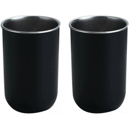 2 Pcs Stainless Steel Mouthwash Cups, Tumbler Cups,Brushing Cups