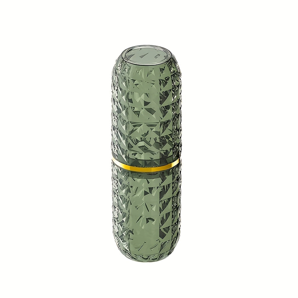 1pc of Luxury Diamond-Patterned Travel Portable Toiletry Cup