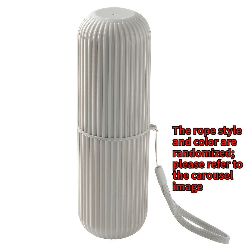 High-Quality Travel Toothbrush Set with Portable Storage Box, Rinse Cup And Toothpaste Holder - Alcohol-Free, Compact Design, Ideal for Travel Oral Care, Minimalist And Portable, Perfect for On-The-Go Use, Travel Essential, Durable Material
