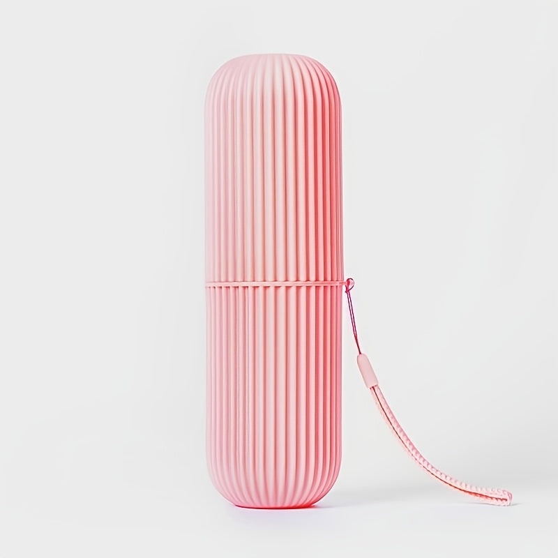 A Multifunctional Travel Toothbrush And Toothpaste Storage Box, Featuring a Sealed Design That Can Hold Both Toothbrush And Toothpaste Simultaneously. It Also Serves As a Rinsing Cup