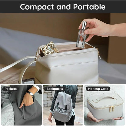 2Pcs 20ml Durable Refillable Glass Perfume Atomizer Multi-Pack - Leakproof Fine Mist Nozzle Spray, Mini Pocket Traveling Cosmetic Container, Hand Tool Kit Accessory, Cologne/Face Spray Dispenser,sohochic