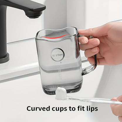 1pc Mouthwash Cup and Toothbrush Cup Simple and Creative Light Luxury Style Wash and Rinse Travel Mouthwash Cup Creative Wash and Rinse Cup