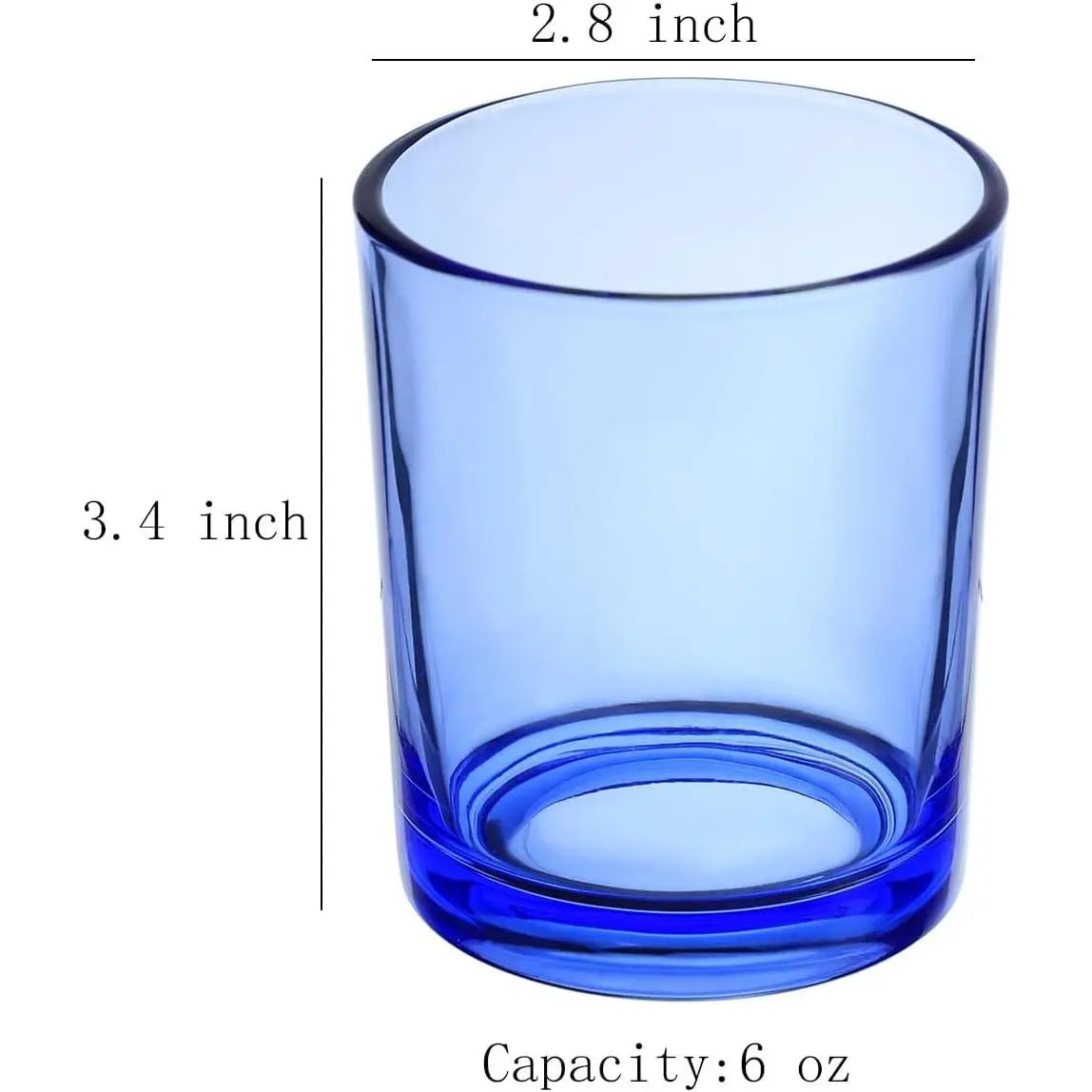 2 Pcs Classic Clear Cylindrical Glass Mouthwash Cups, Bathroom Brushing Cup, 6 Oz