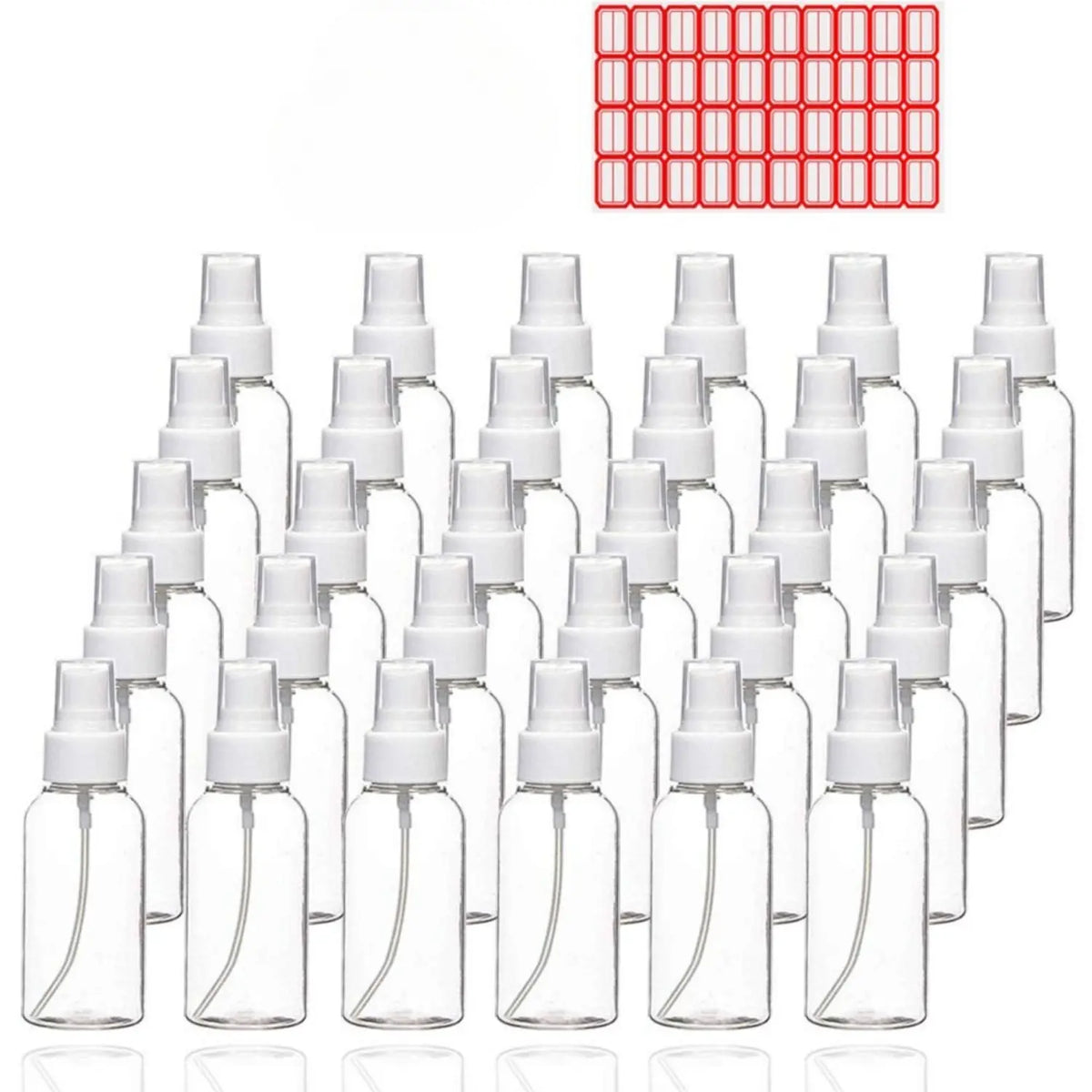 30Pack(1oz) Lightweight Leak-proof Loop Fine Mist Plastic Mini Travel Spray Bottles, 30ml Cosmetic Refillable Liquid Containers for Travellers - Home Improvement Building Supplies Wallpaper & Wall Trim,sohochic
