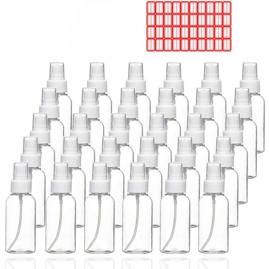 30Pack(1oz) Lightweight Leak-proof Loop Fine Mist Plastic Mini Travel Spray Bottles, 30ml Cosmetic Refillable Liquid Containers for Travellers - Home Improvement Building Supplies Wallpaper & Wall Trim,sohochic