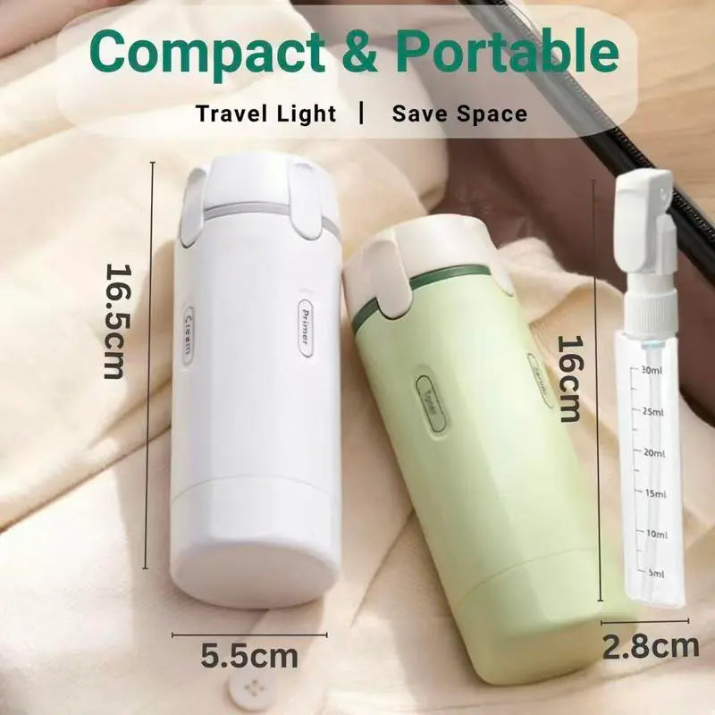 Plastic 2-Pack 4-in-1 TSA-Compliant Leak-Proof Multi-Use Travel Pump Bottle Set with Free Body Wash, Travel-Ready Storage Containers for Shampoo, Conditioner, Lotion, Compact Home Organizer Cosmetic Plastic Containers,sohochic