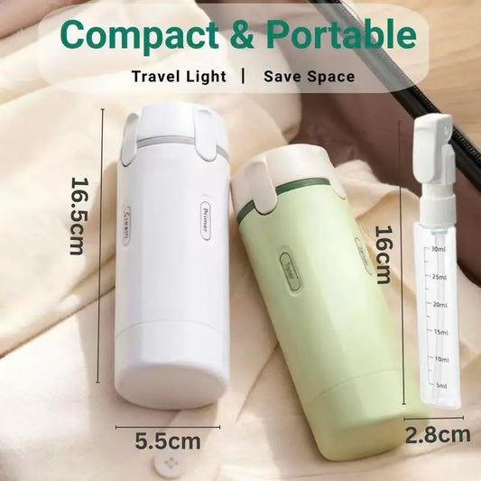 Plastic 2-Pack 4-in-1 TSA-Compliant Leak-Proof Multi-Use Travel Pump Bottle Set with Free Body Wash, Travel-Ready Storage Containers for Shampoo, Conditioner, Lotion, Compact Home Organizer Cosmetic Plastic Containers,sohochic