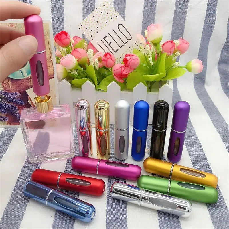 5ml Perfume Refill Bottle Portable Mini Refillable Spray Jar Scent Pump Empty Cosmetic Containers Atomizer for Travel Tool Hot Refillable Spray Bottles