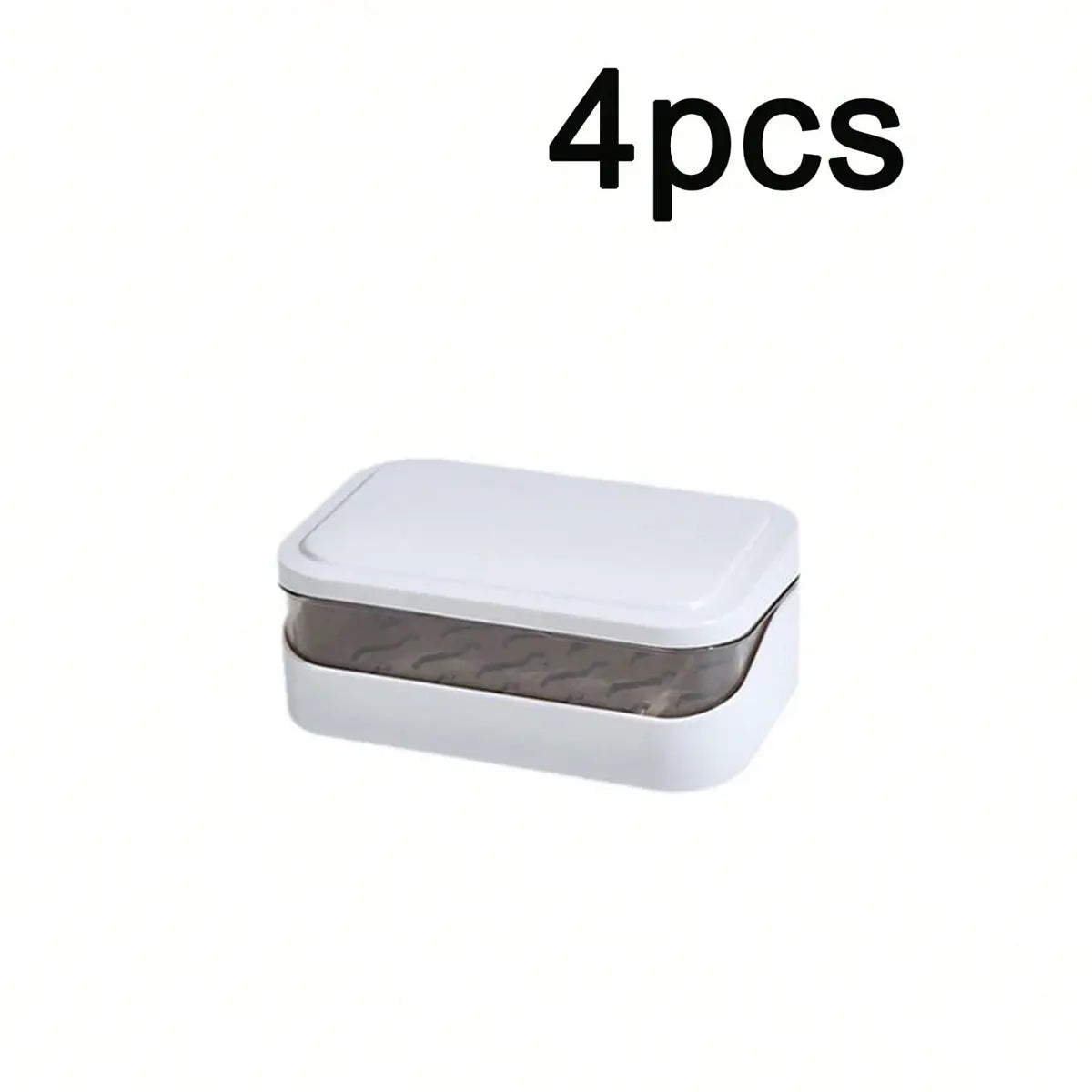 Plastic Rectangular Soap Dish Set, Covered Soap Box, Portable Soap Holder, Bathroom Drainage Soap Dish, Home Bath Decor, Fall Decoration, Soap Dish With Drainage, Soap Dish Travel