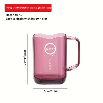 1pc Mouthwash Cup and Toothbrush Cup Simple and Creative Light Luxury Style Wash and Rinse Travel Mouthwash Cup Creative Wash and Rinse Cup