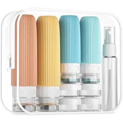16 Pack Travel Bottles Set, TSA Approved Leak Proof  Squeezable Containers for Toiletries, Refillable Travel Accessories for Conditioner, Shampoo, Lotion &  Wash Accessories