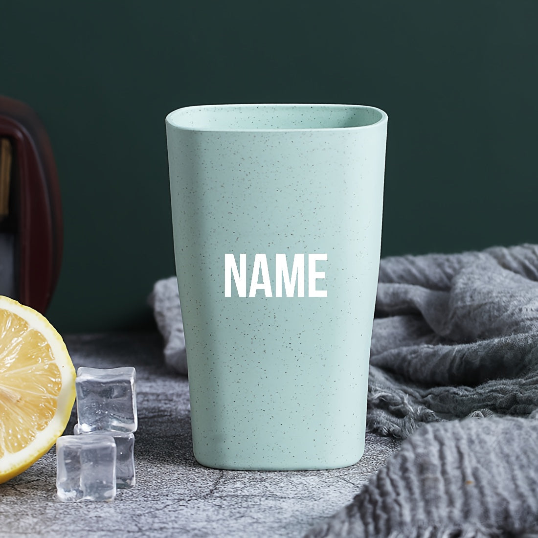 Custom Wheat Straw Thickened Plastic Mouthwash Cups, Creatively Customized and Available in Multiple Colors. Simple Home and Hotel Toothbrush Cups, Creative Custom Wash Cups. Bathroom Toiletries.