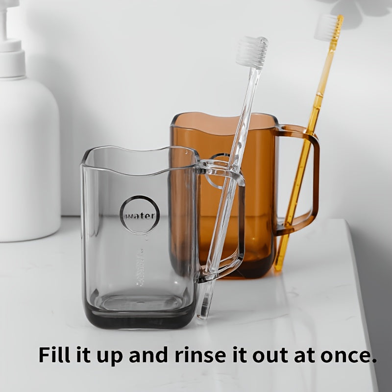 1pc Mouthwash Cup and Toothbrush Cup Simple and Creative Light Luxury Style Wash and Rinse Travel Mouthwash Cup Creative Wash and Rinse Cup