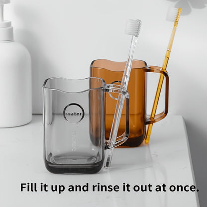 1pc Mouthwash Cup and Toothbrush Cup Simple and Creative Light Luxury Style Wash and Rinse Travel Mouthwash Cup Creative Wash and Rinse Cup