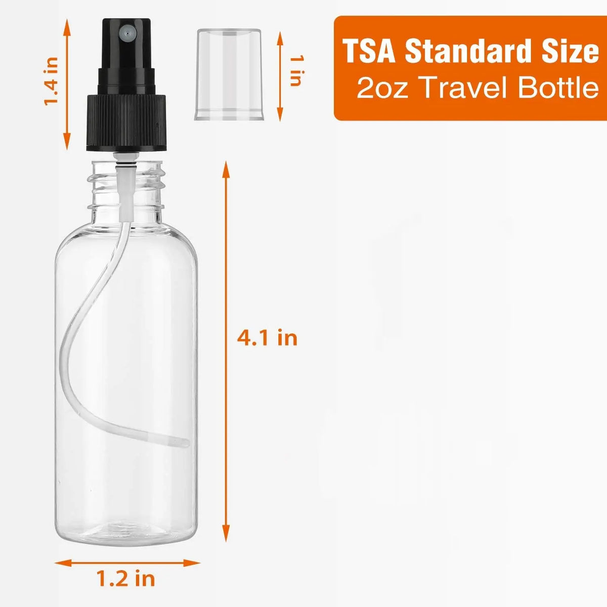 30Pcs 2 oz Fine Mist Mini Clear Spray Bottles with Pump Spray Cap for Essential Oils, Travel, Perfumes, Refillable & Reusable Empty Plastic Bottles Travel Bottle