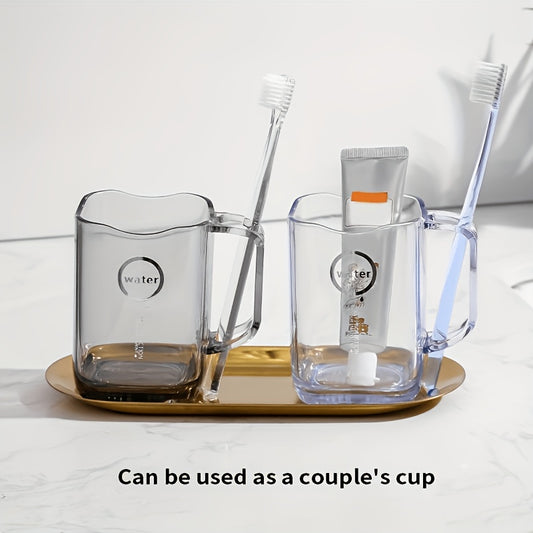 1pc Mouthwash Cup and Toothbrush Cup Simple and Creative Light Luxury Style Wash and Rinse Travel Mouthwash Cup Creative Wash and Rinse Cup