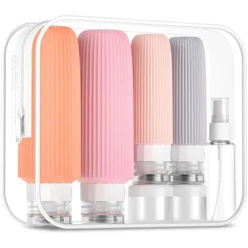 16 Pack Travel Bottles Set, TSA Approved Leak Proof  Squeezable Containers for Toiletries, Refillable Travel Accessories for Conditioner, Shampoo, Lotion &  Wash Accessories