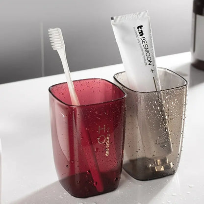 Mouthwash Cups, Household Brushing Cups, Couple Student Toothbrush Cups, Transparent Wash Cups