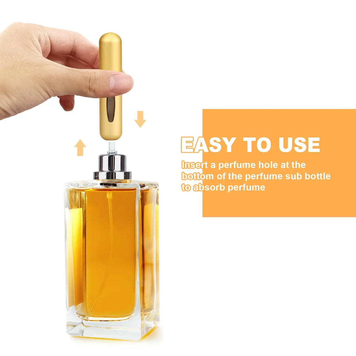 8Pcs 5mL Refillable Perfume Atomizer Bottles, Portable Travel Spray Vials with Tin Storage Case