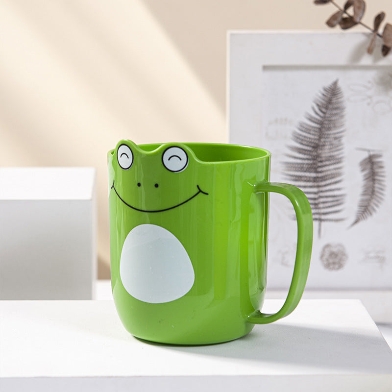 Cartoon Mouthwash Cup Cute Thickened Anti-drop Brushing Cup Household Personality Little Frog Washing Toothbrush Cup Wholesale